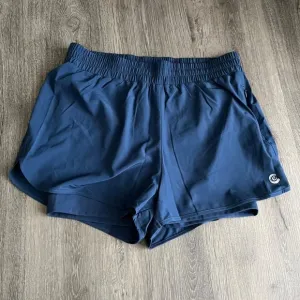 Johnny Was Calme Elements Run Blue Activewear Running Shorts Medium M