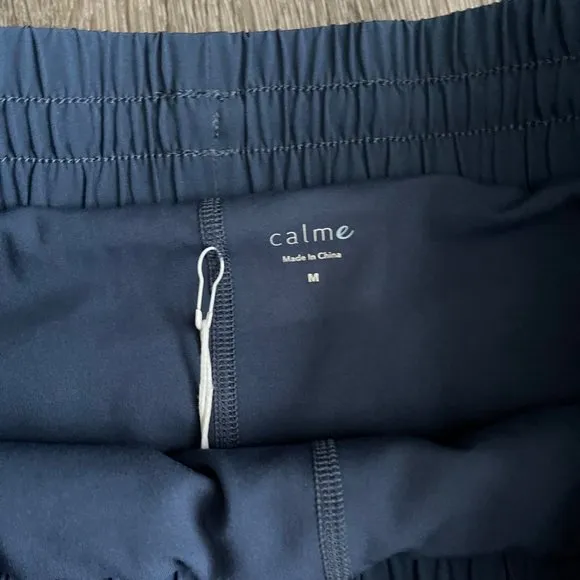 Johnny Was Calme Elements Run Blue Activewear Running Shorts Medium M