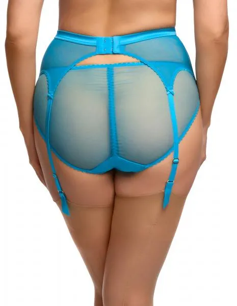 Julie's Roses Suspender - Butterfly Blue -