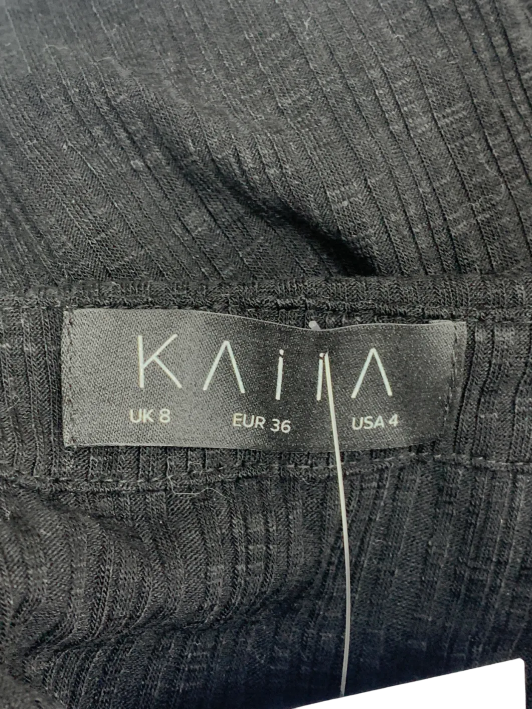 Kaiia the label Black Long Sleeved Crop Top UK 8