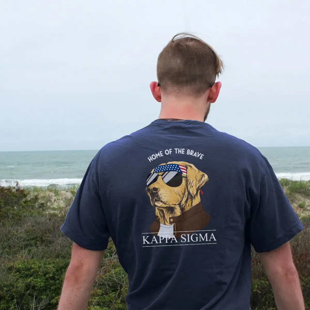 Kappa Sig Short Sleeve Navy Patriot Retriever Tee