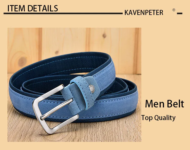 KAVENPETER™ Genuine Suede Leather Belt For Men