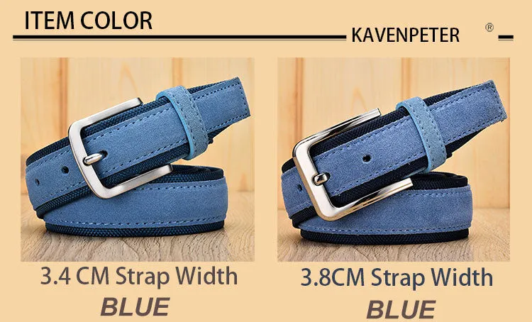 KAVENPETER™ Genuine Suede Leather Belt For Men