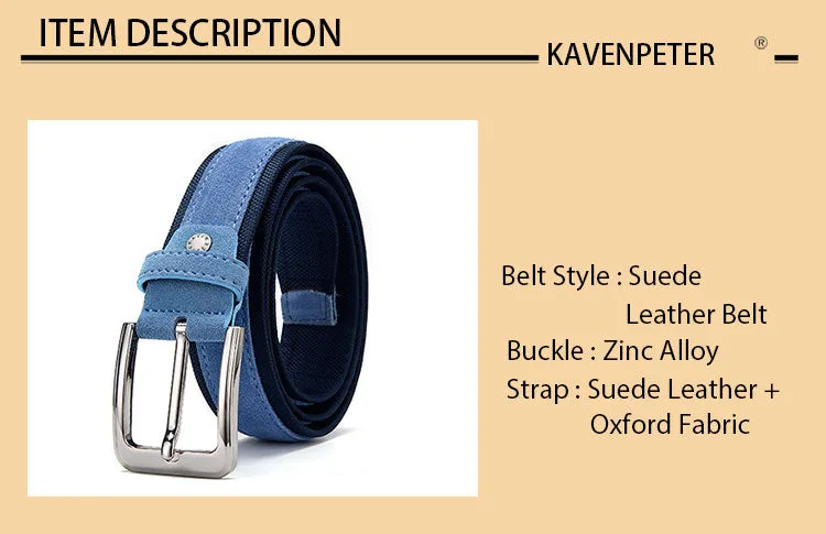 KAVENPETER™ Genuine Suede Leather Belt For Men