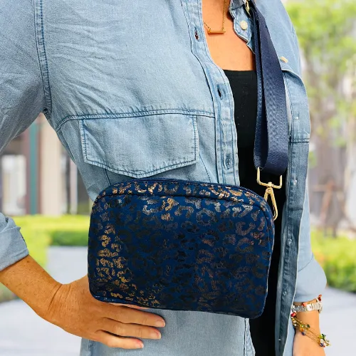 Kelli Leopard Vegan Leather  - Fanny - Camera - Hip - Bum Bag