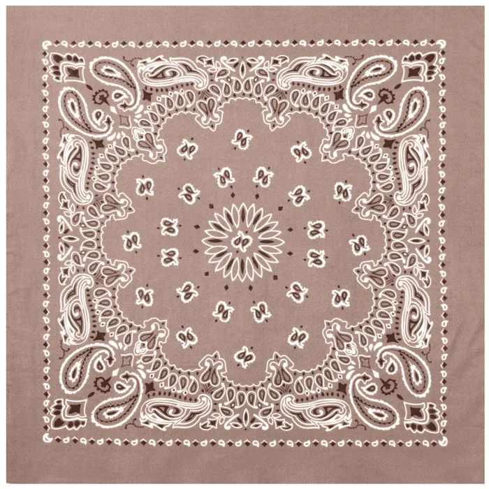 Khaki - Trainmen Jumbo Bandana 27 in. x 27 in.