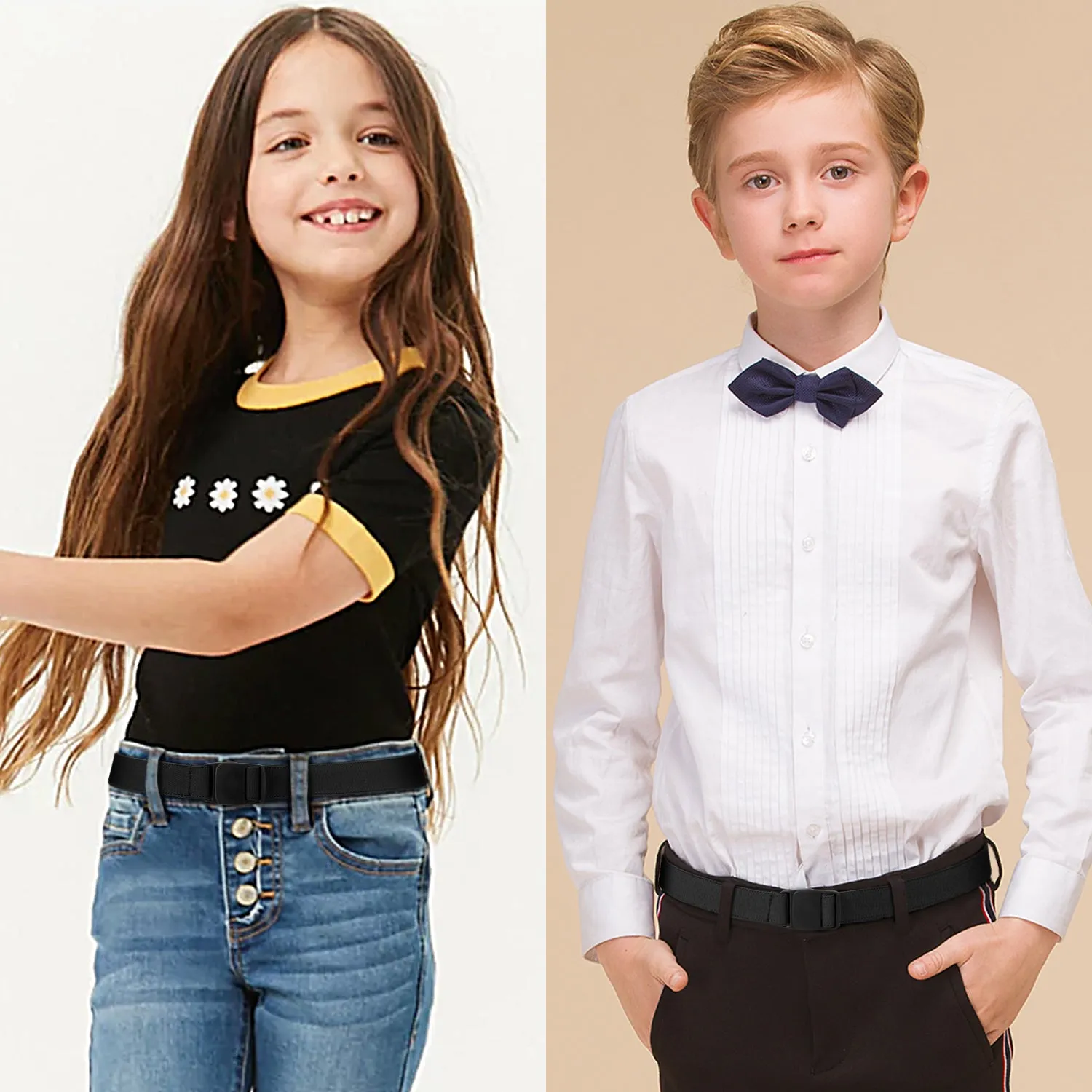 Kids Adjustable Elastic Belts for Pants Children Stretch Belts for Boys and Girls by JASGOOD
