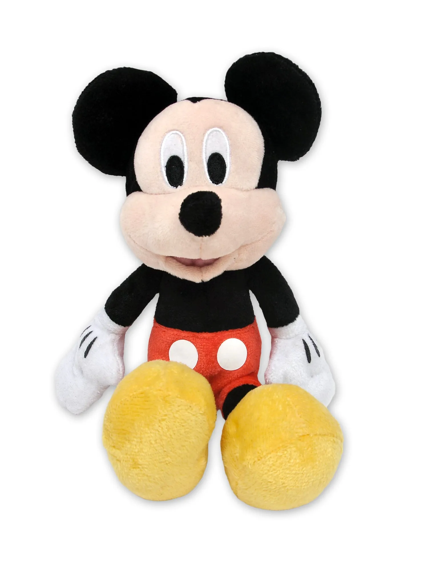 Kids Disney 11" Mickey & Donald Plush Doll w/ 14" Mickey Racers Drawstring Bag