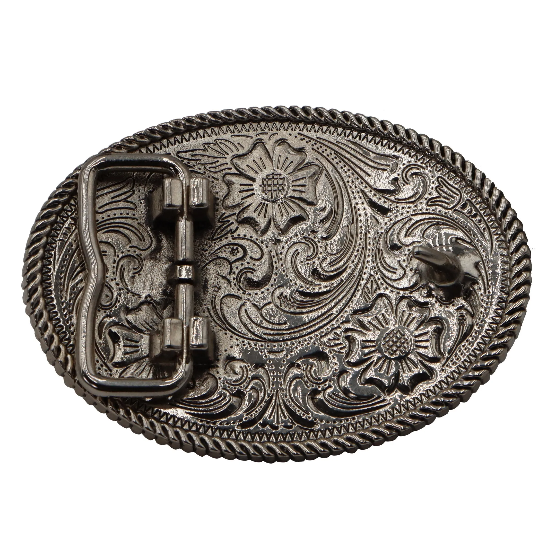 Kids’ Oval Longhorn Rope Edge Buckle
