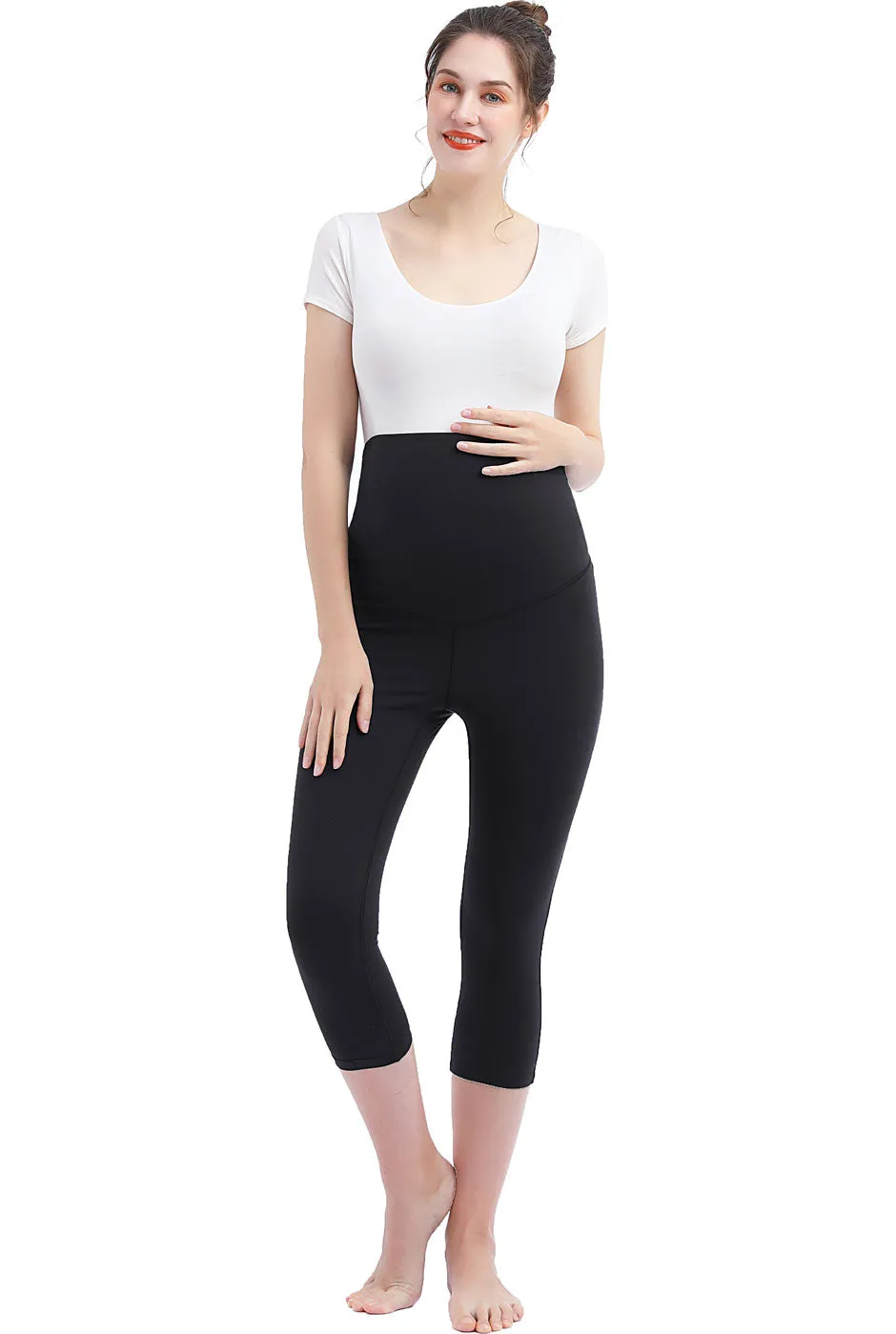 Kimi   Kai Maternity "Esi" Daily Essential Leggings (18.5" Inseam)