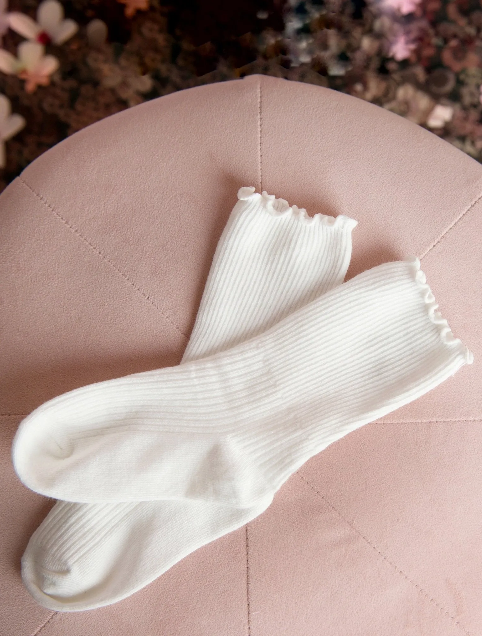 Knee High Socks - White