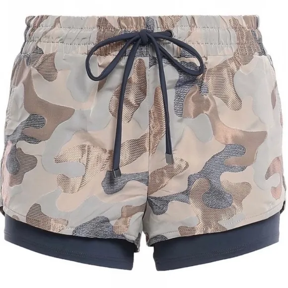 Koral Activewear women’s Sand damask running athletic gym shorts size S small