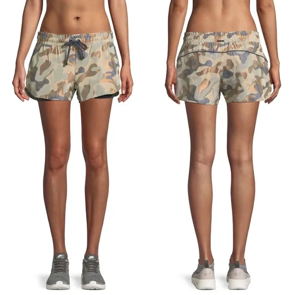 Koral Activewear women’s Sand damask running athletic gym shorts size S small