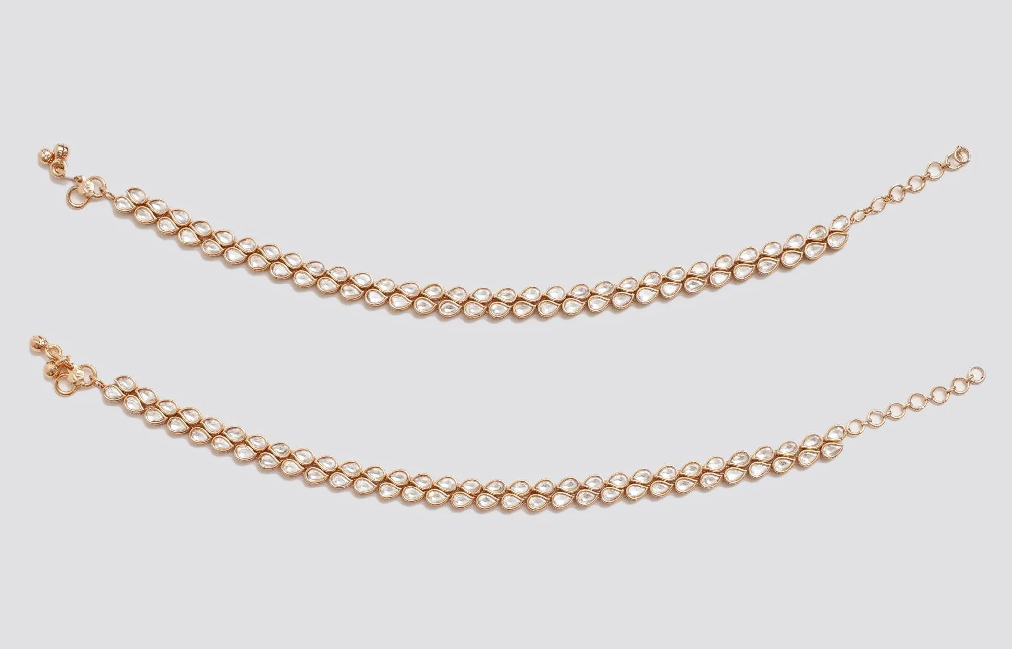 Kundan Gold Anklets