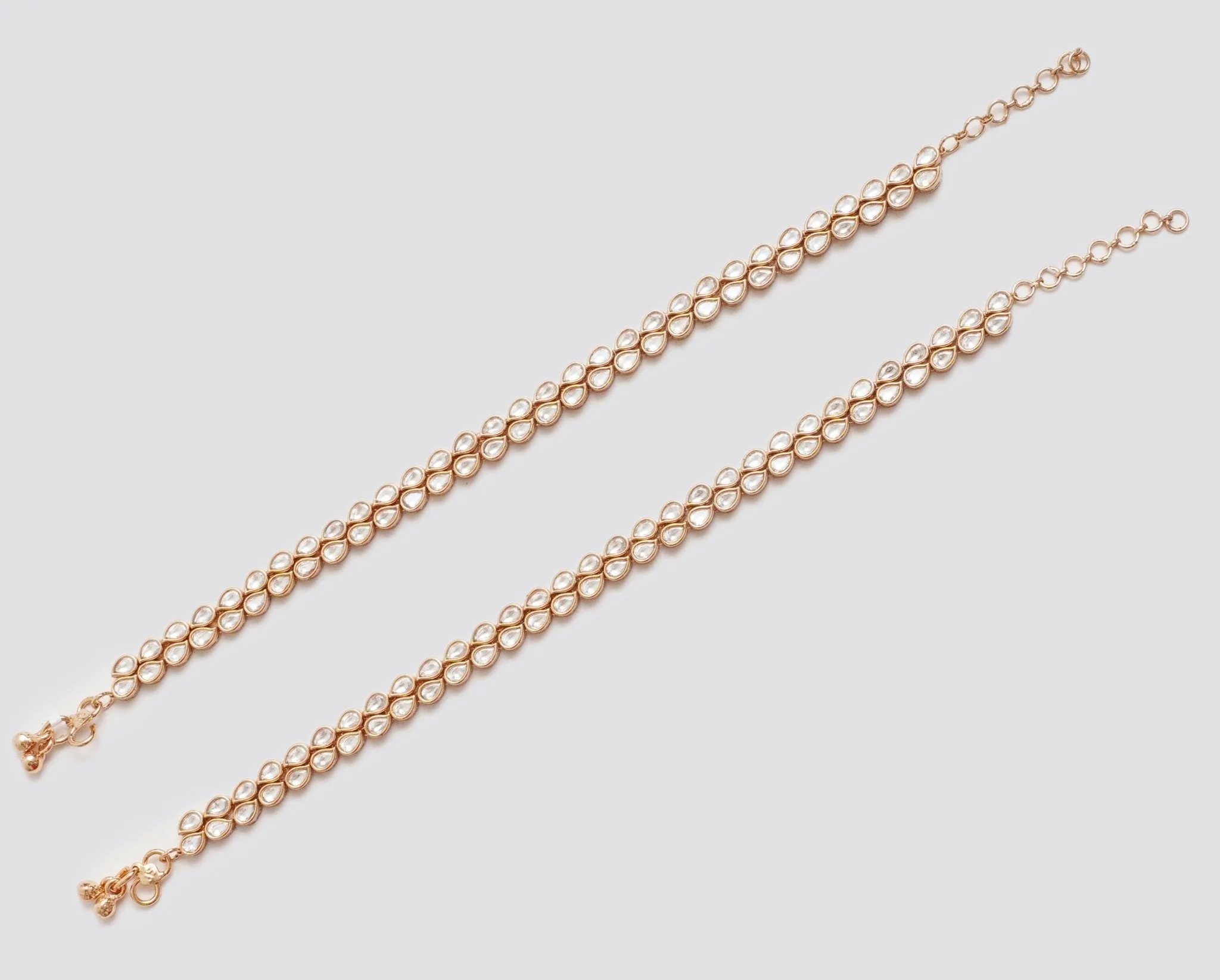 Kundan Gold Anklets