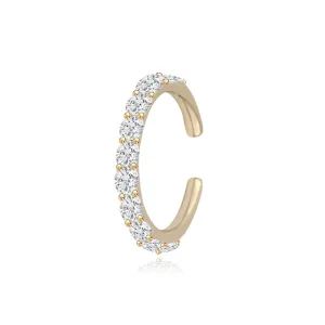 Large Diamonds All Around Cuff