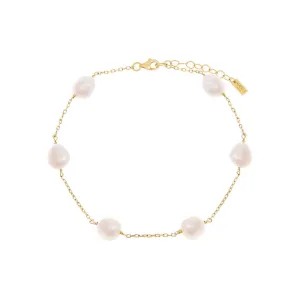 Large Pearl Chain Anklet