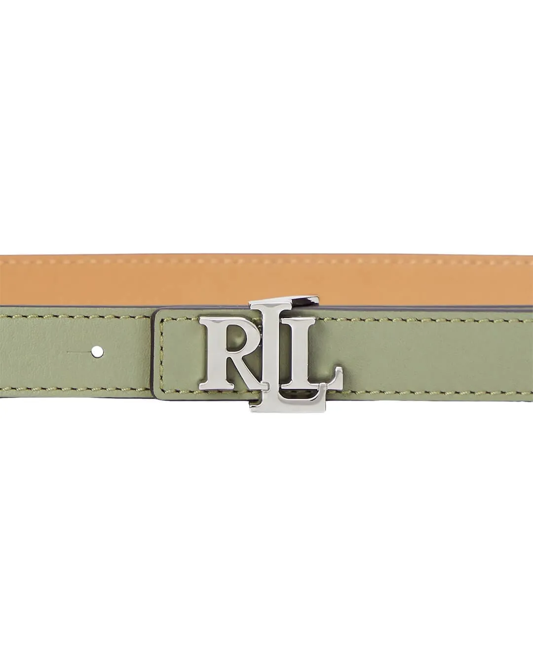 Lauren by Ralph Lauren Green Skinny Medium Reversible LRL 20 Belt