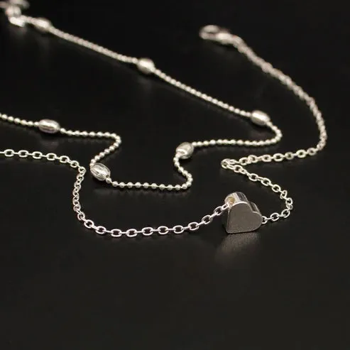 Layered Chain Anklets