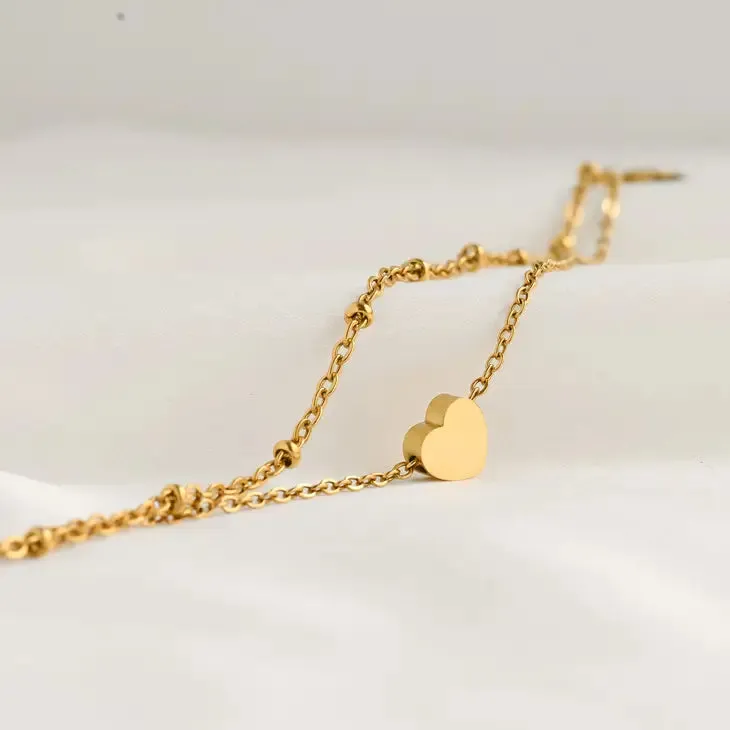 Layered Chain Anklets