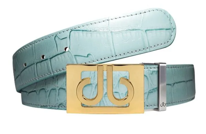 Leather Belt | Gold Designer Buckle