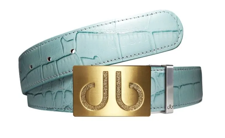 Leather Belt | Gold Designer Buckle