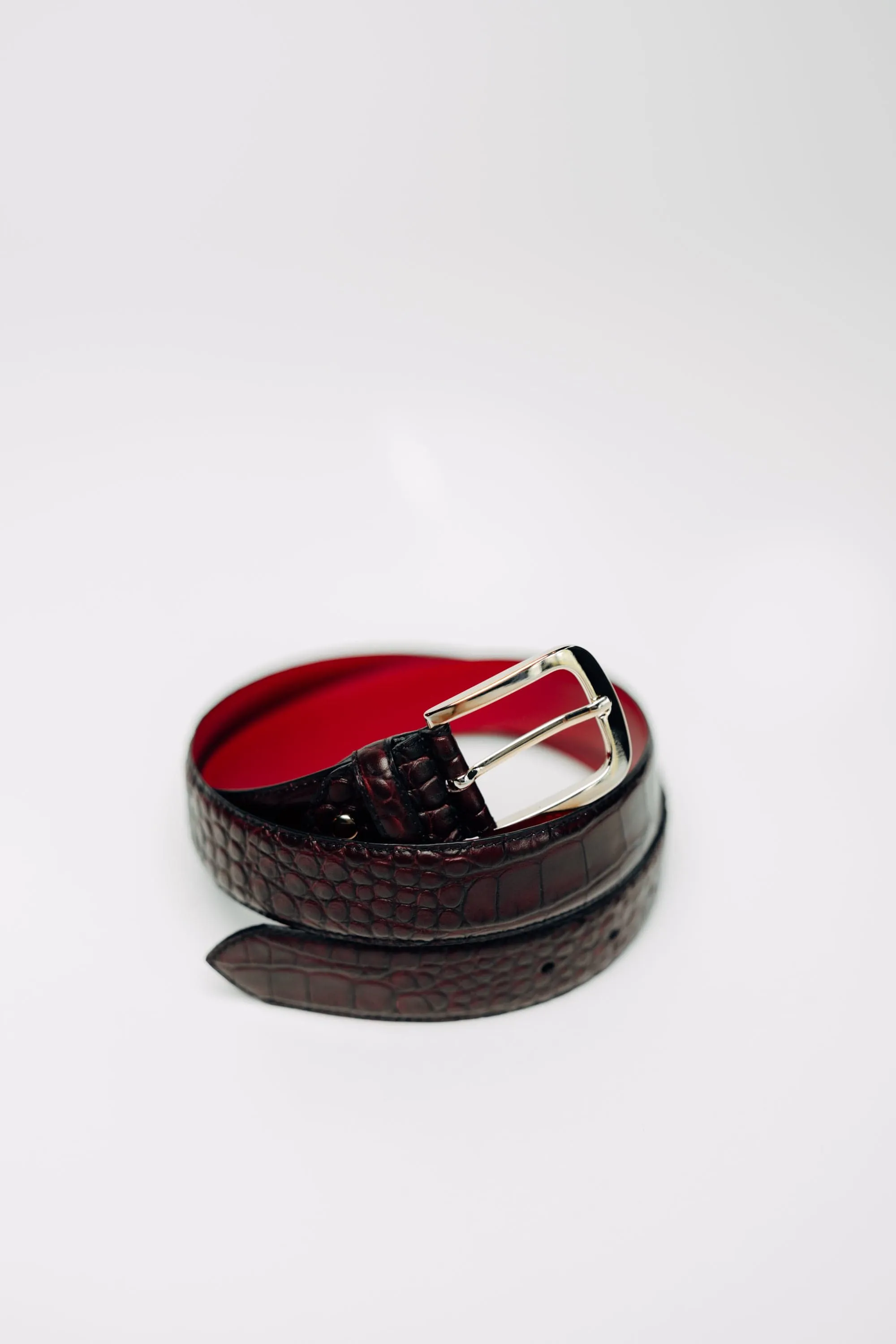 Leather Burgundy Belt