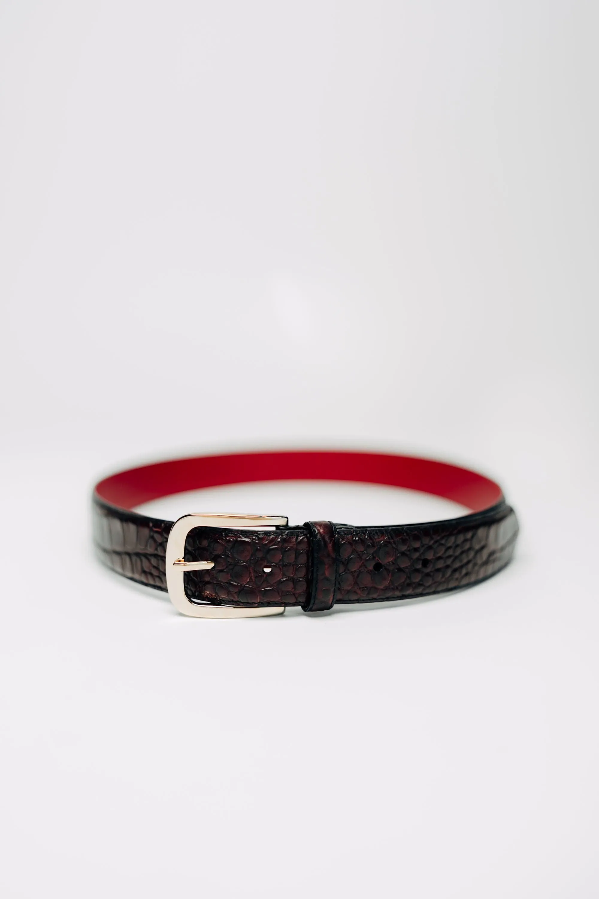 Leather Burgundy Belt