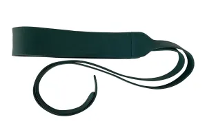 Leather Obi Wrap Belt Teal