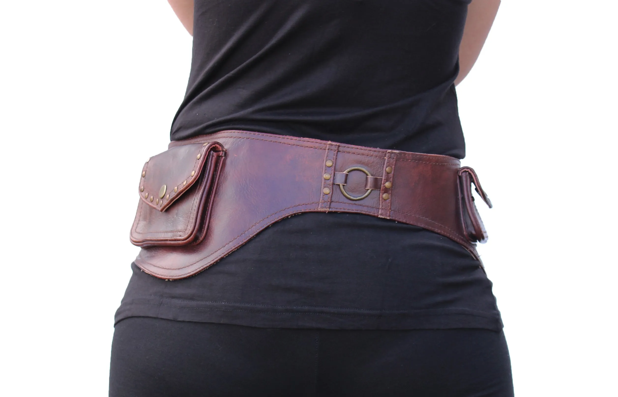 Leather Ring Belt