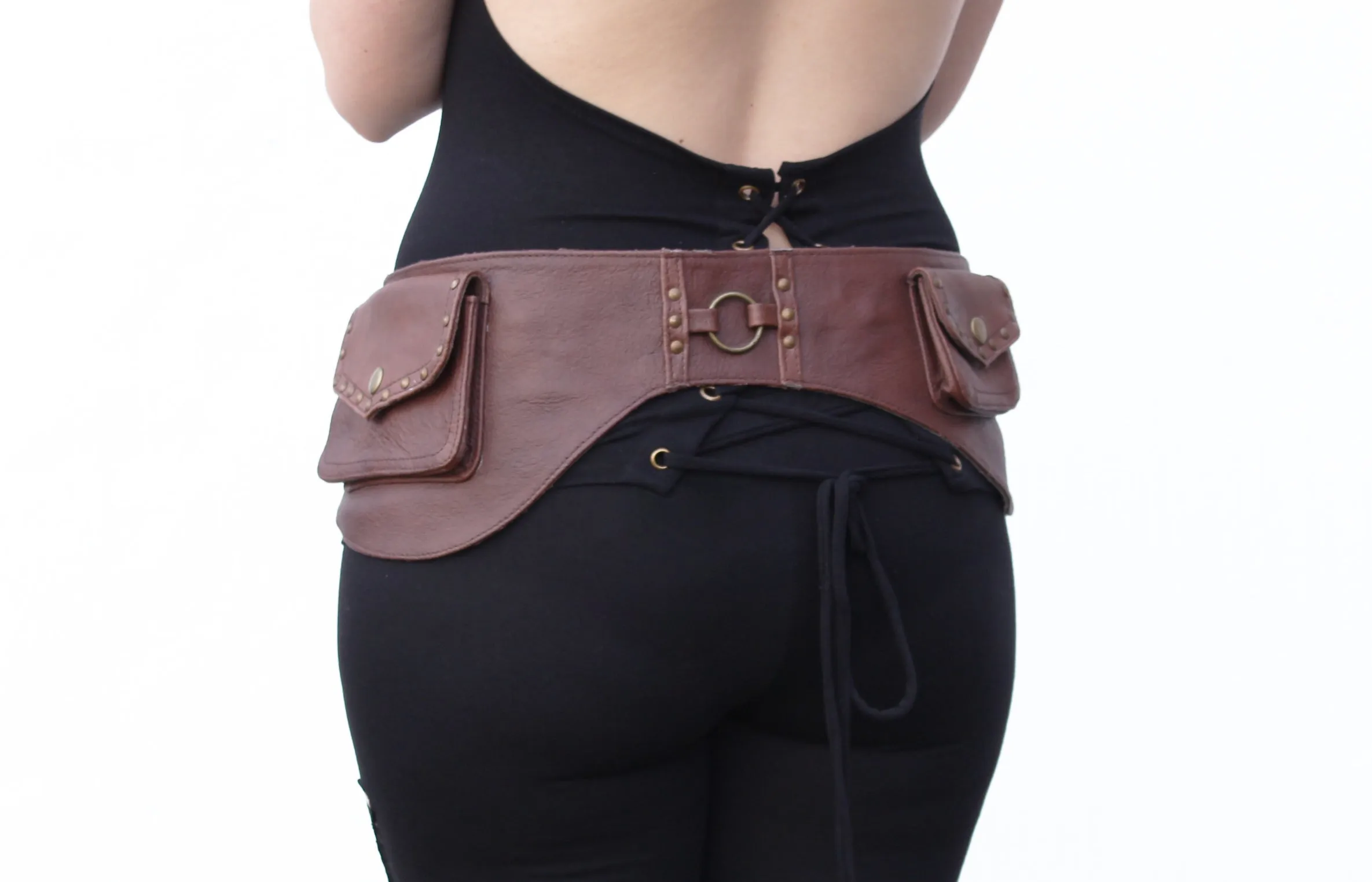 Leather Ring Belt