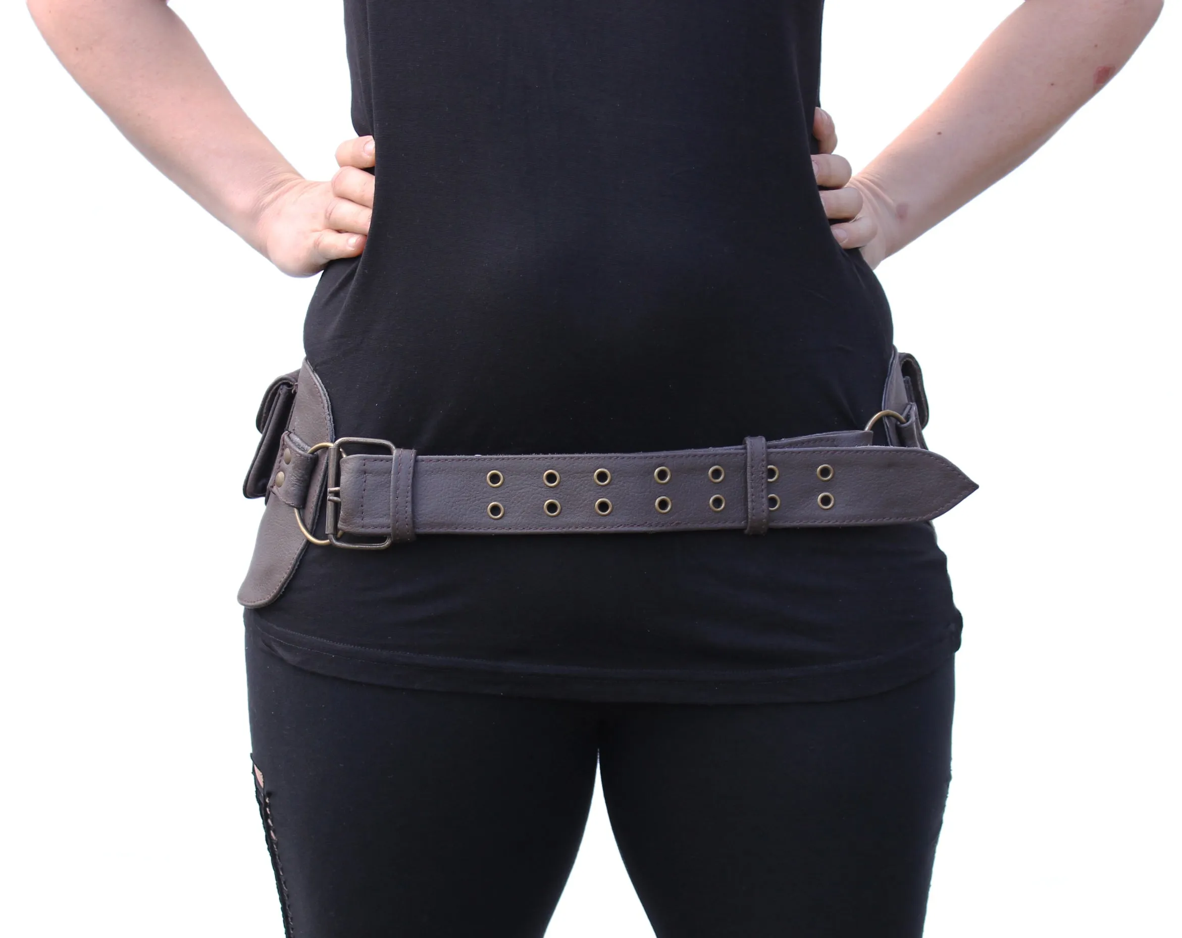 Leather Ring Belt