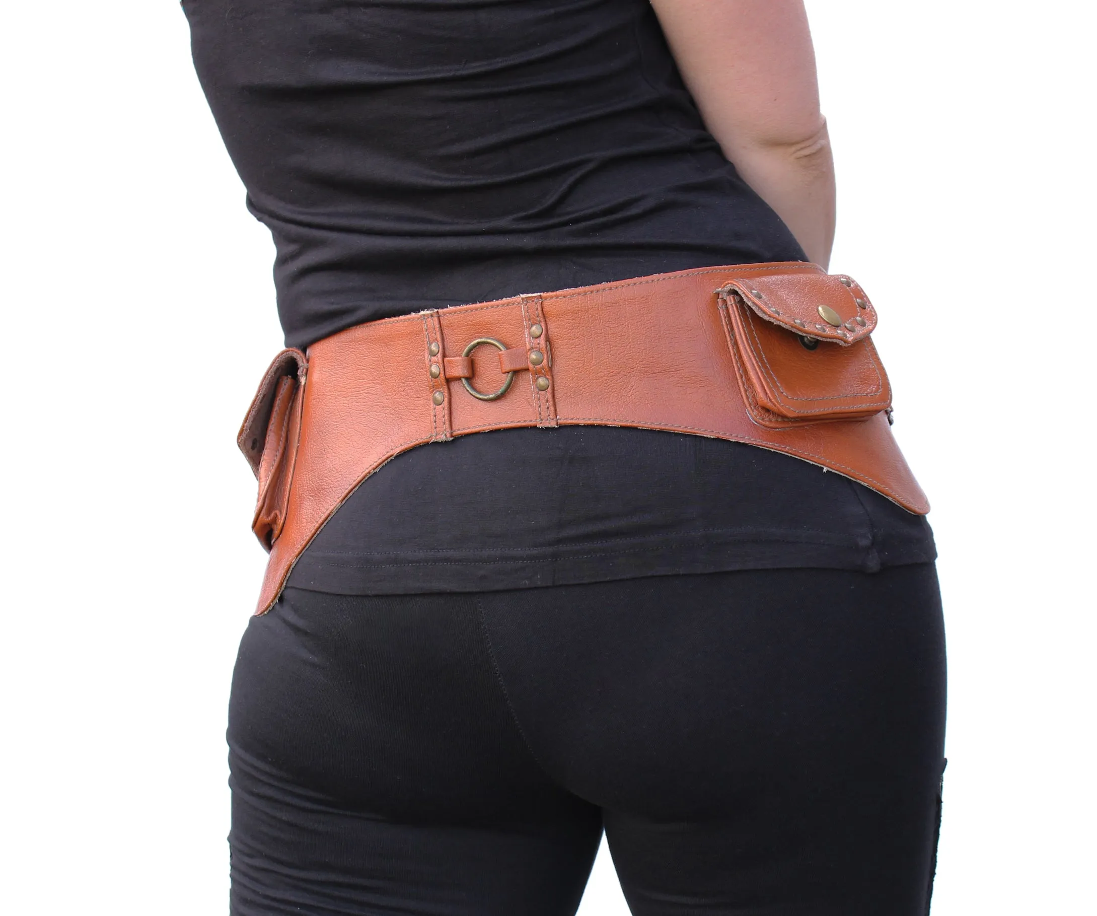 Leather Ring Belt