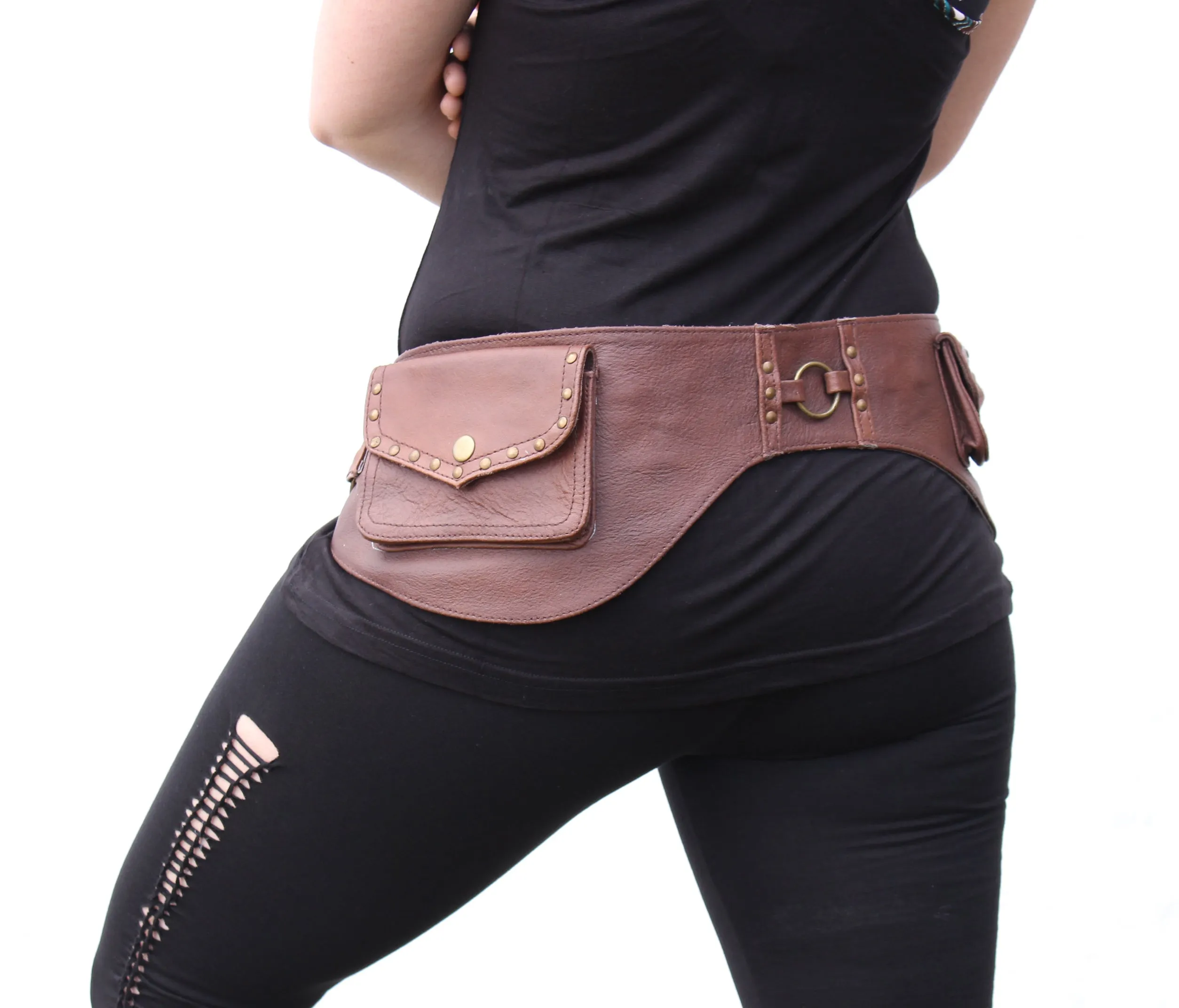 Leather Ring Belt