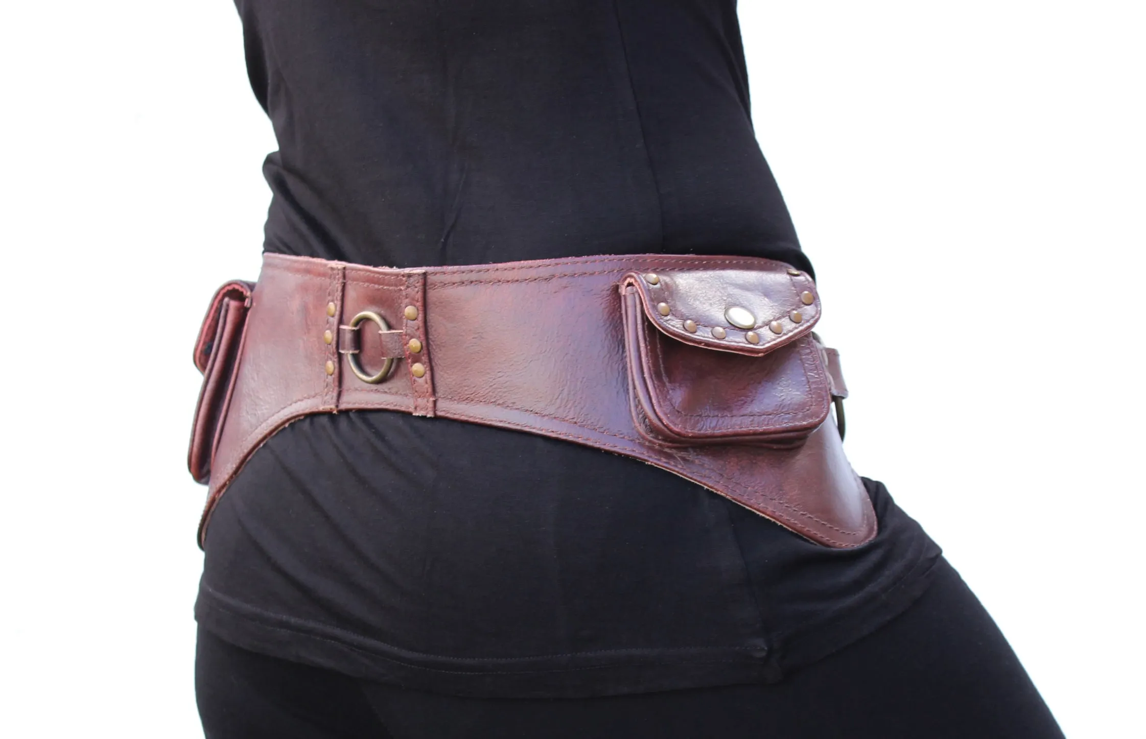 Leather Ring Belt