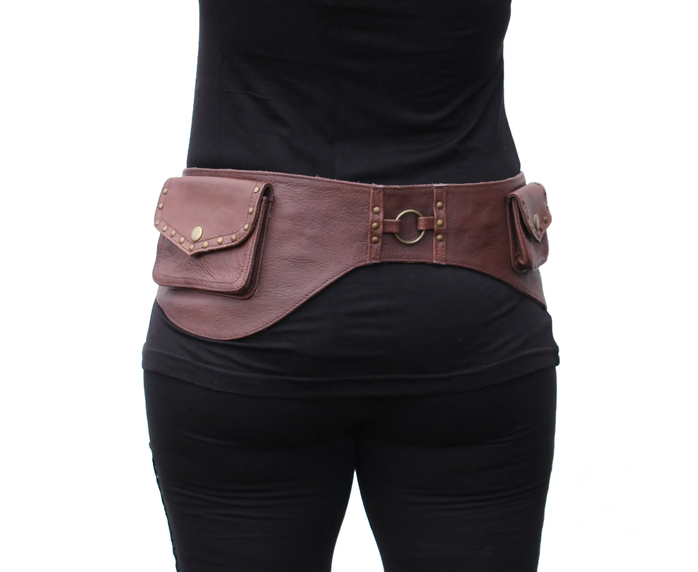 Leather Ring Belt