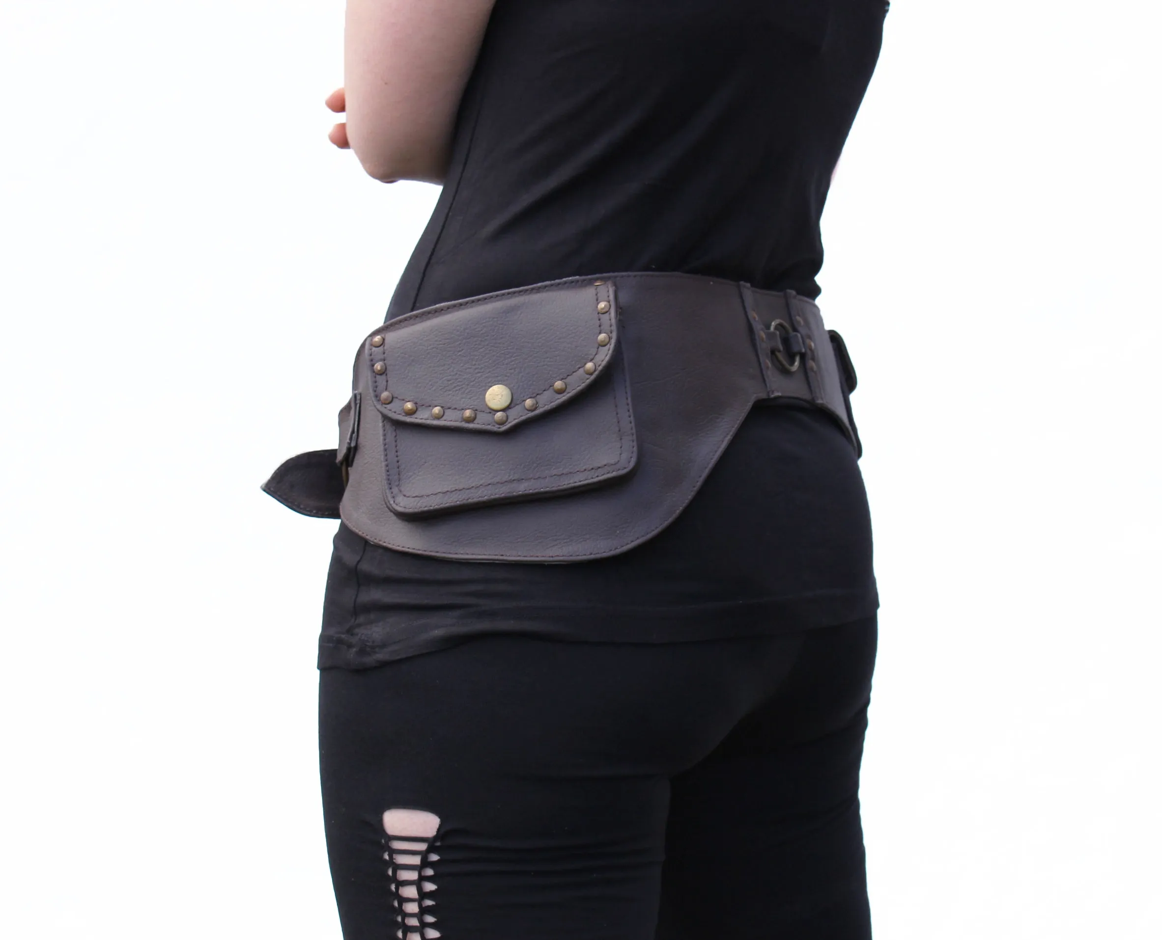 Leather Ring Belt