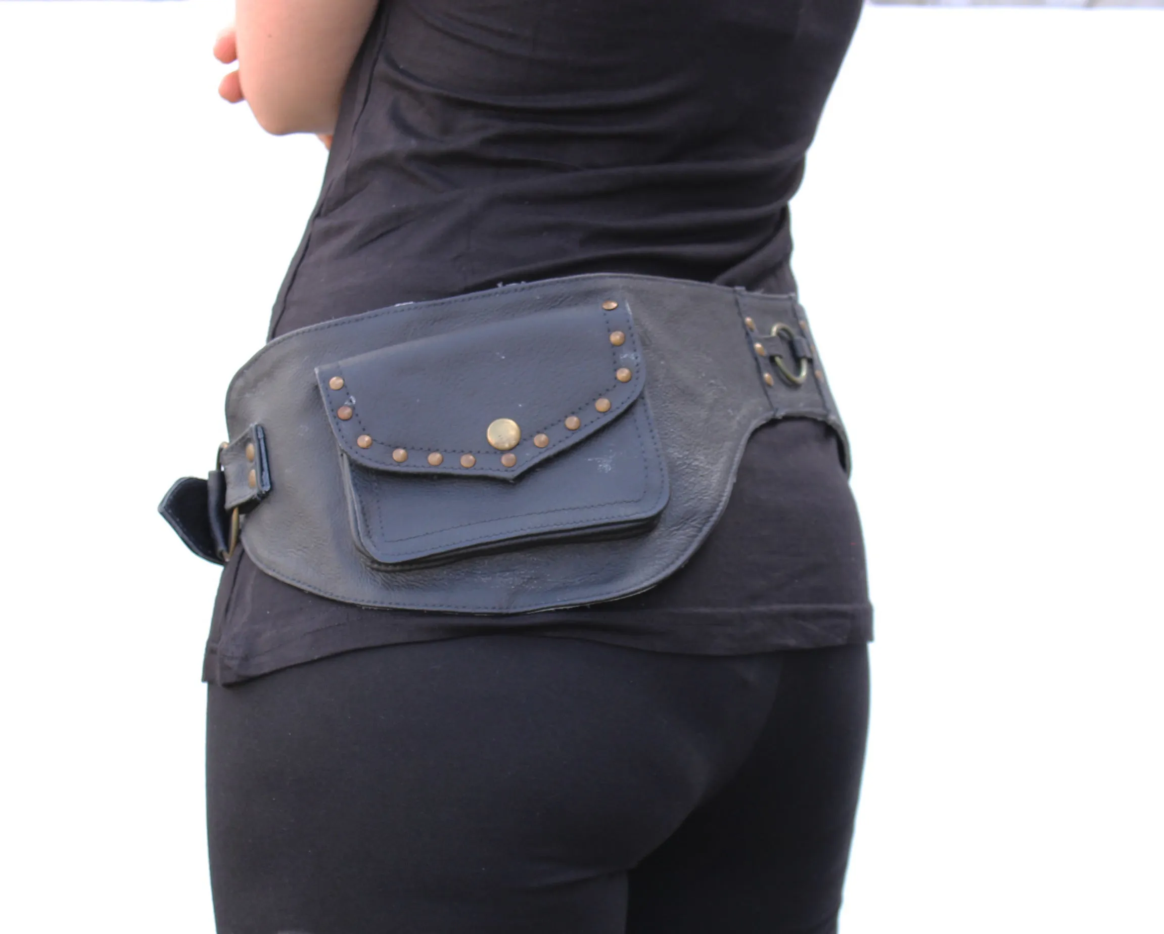 Leather Ring Belt