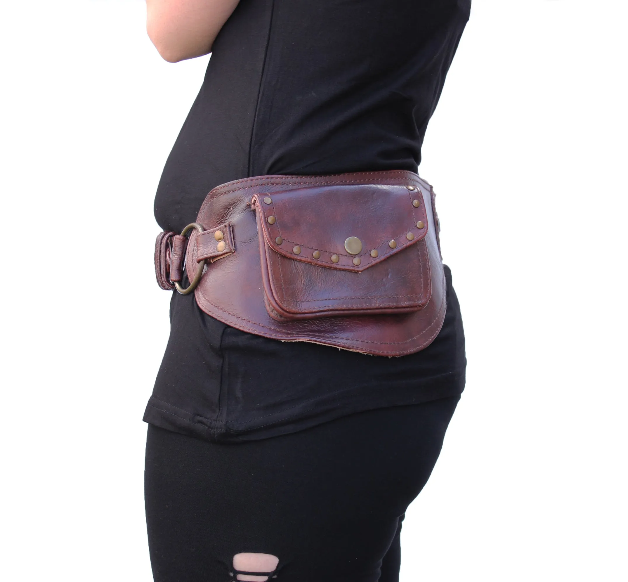 Leather Ring Belt