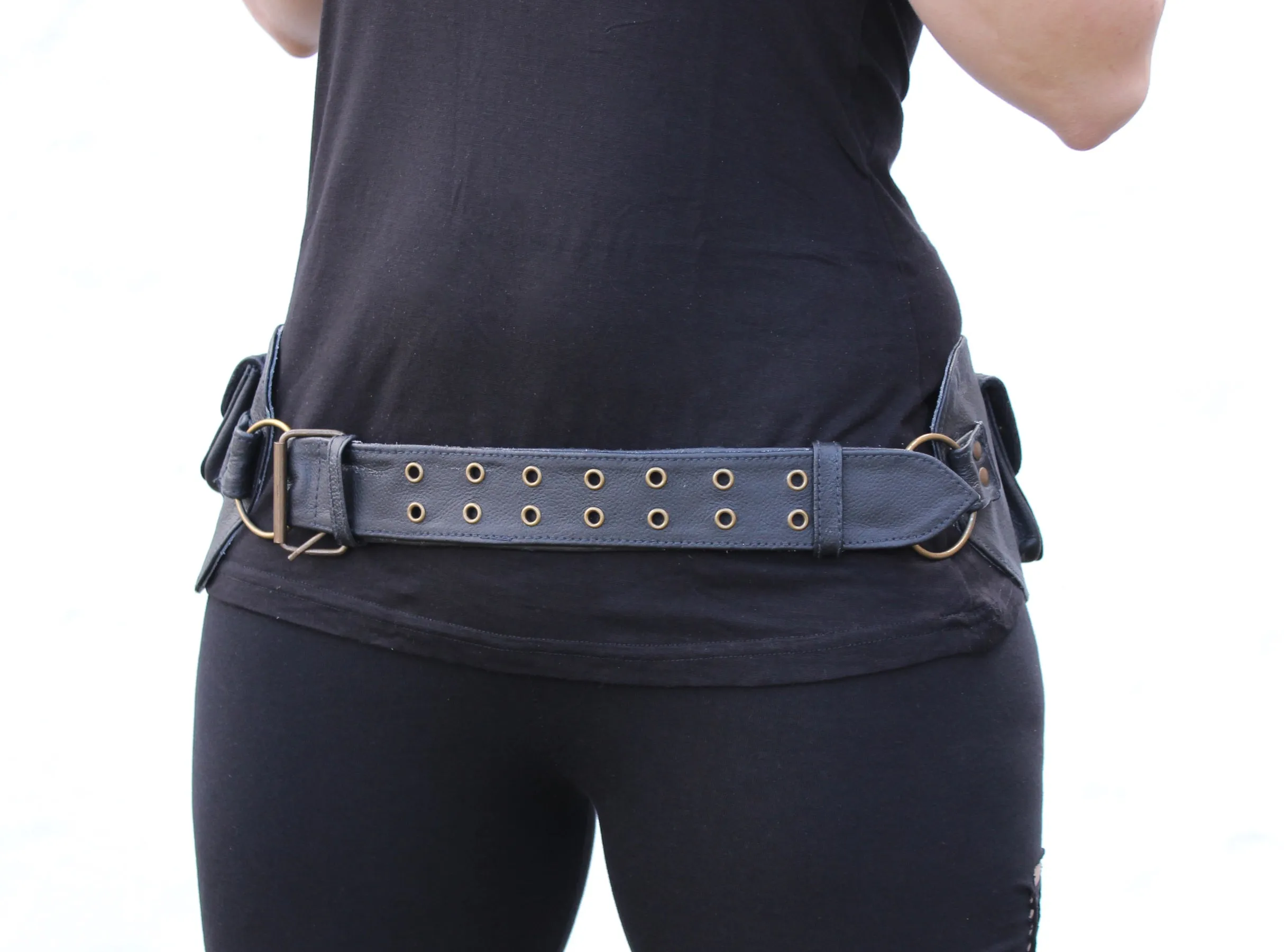Leather Ring Belt