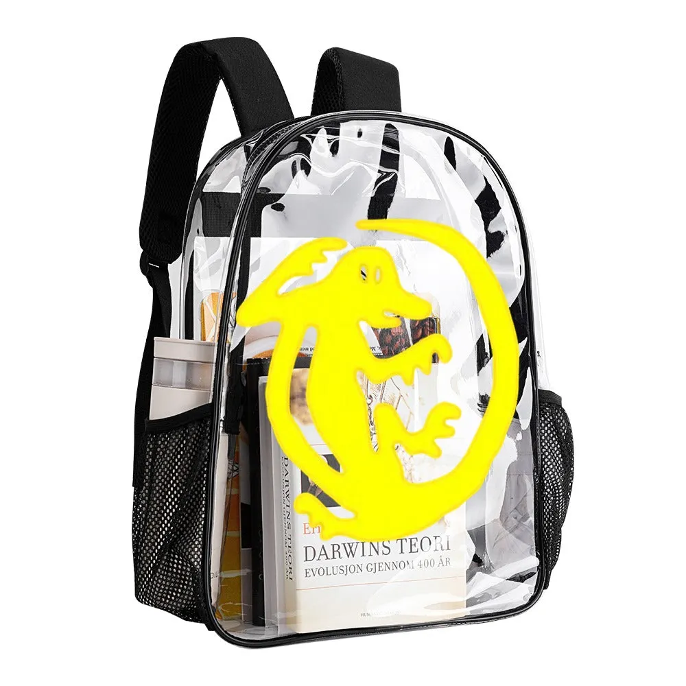 Legends Of The Hidden Temple Orange Iguana Transparent Backpack 17 inch