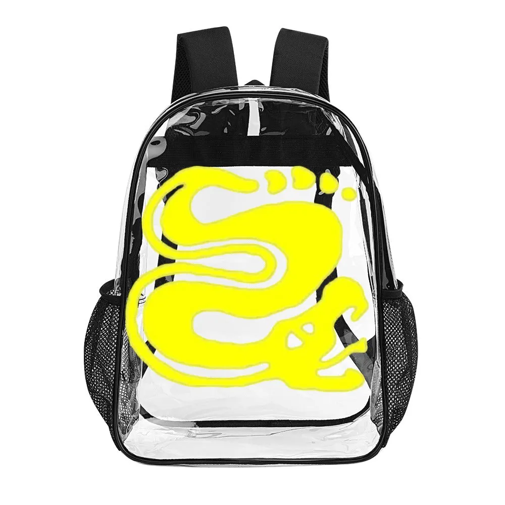 Legends Of The Hidden Temple Silver Snakes Transparent Backpack 17 inch
