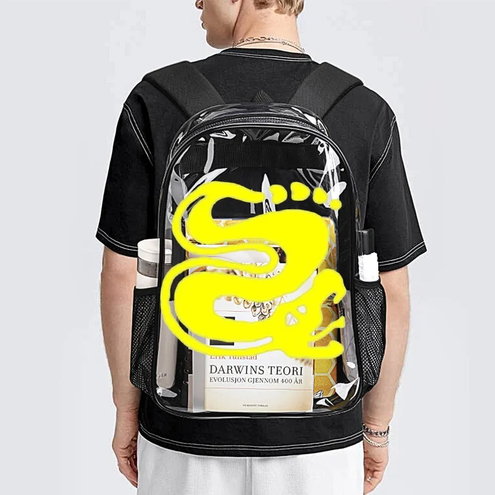 Legends Of The Hidden Temple Silver Snakes Transparent Backpack 17 inch