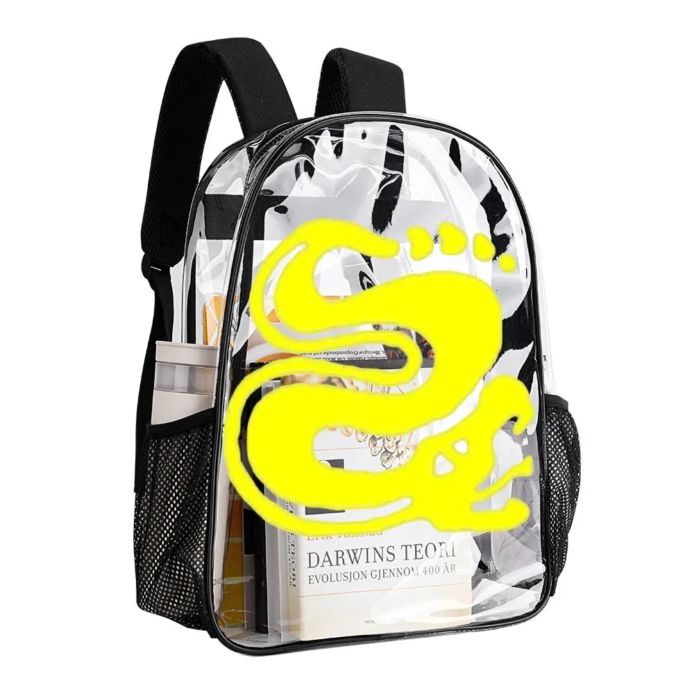 Legends Of The Hidden Temple Silver Snakes Transparent Backpack 17 inch