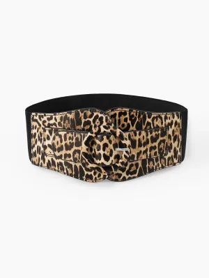 Leopard Pattern Elastic Belt
