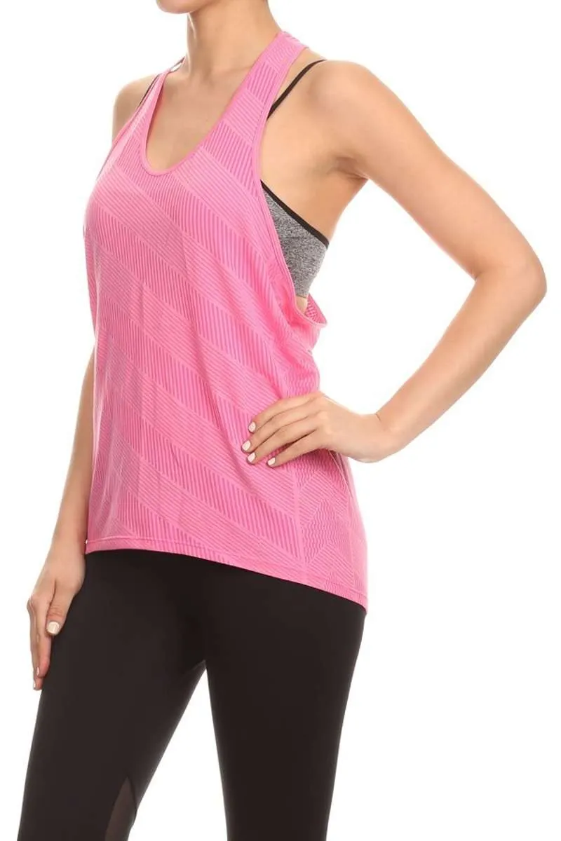 Let's Get Physical - Pink Love Racerback Tank Top