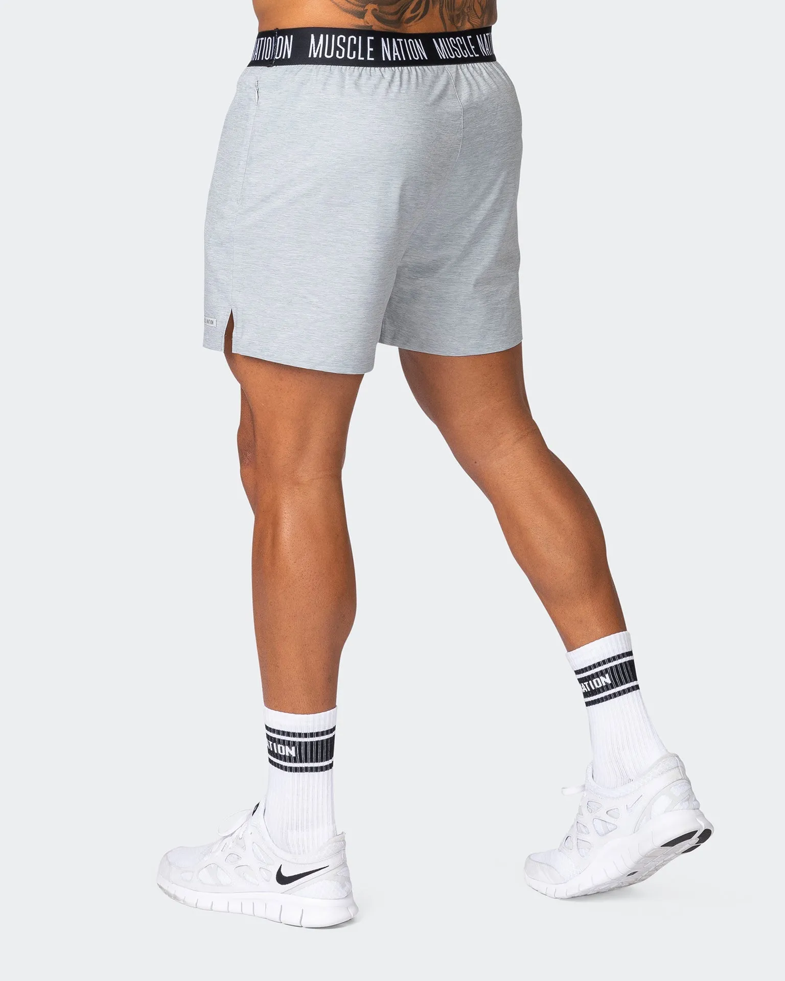 Level Up Training 4" Shorts - Quiet Grey Marl