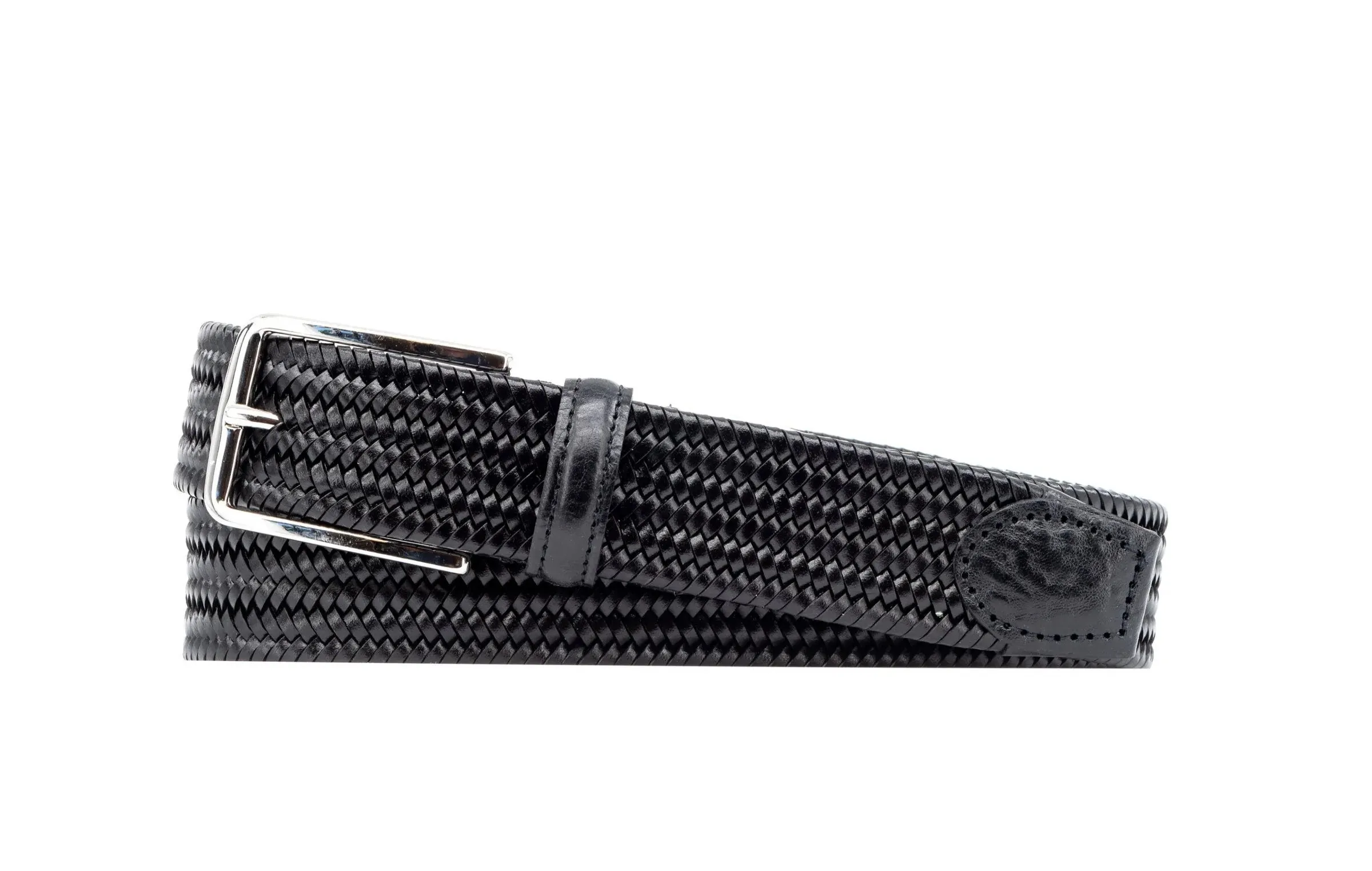Lexington Braided Leather Belt (Black)