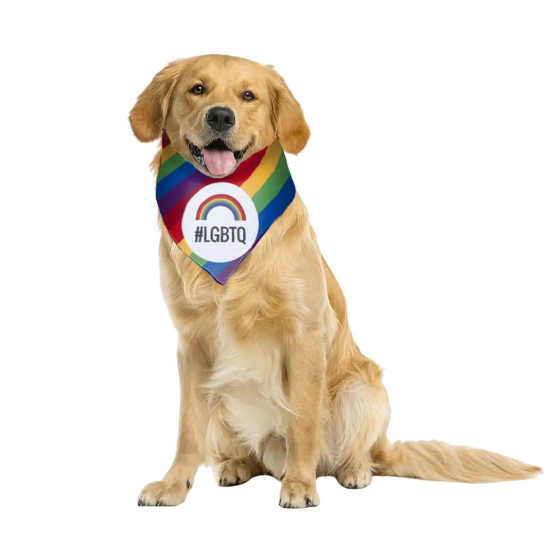 #LGBTQ Bandana by Dog Fashion Living