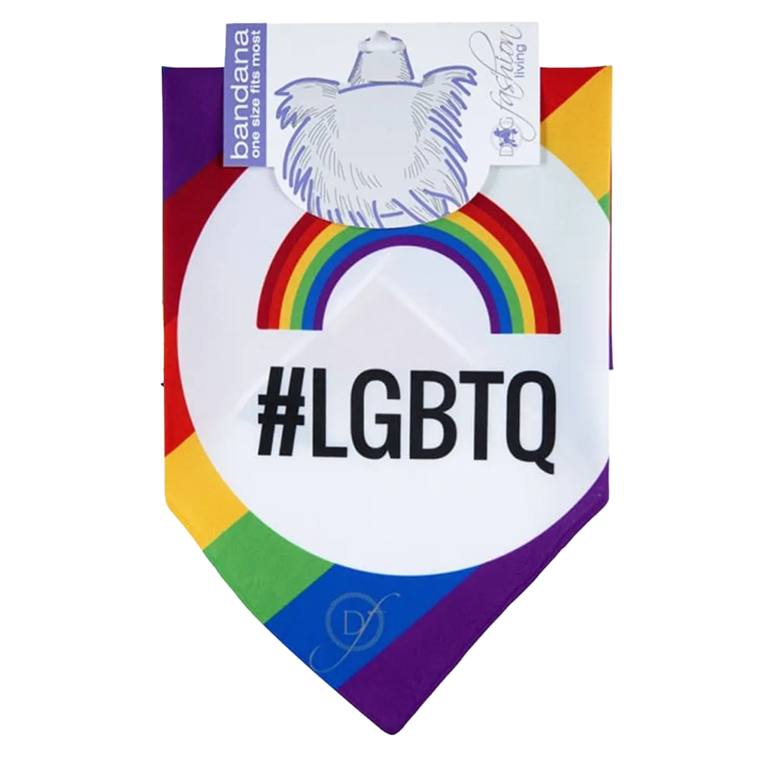 #LGBTQ Bandana by Dog Fashion Living